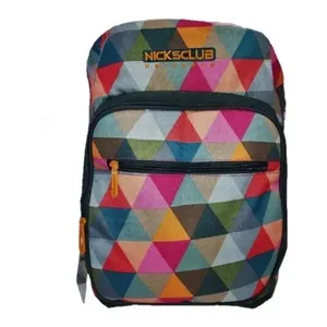 Zaino Nicksclub 1661 con motivo geometrico in neoprene, tracolla staccabile, unisex, per uso quotidiano - Product Image 1