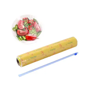 Manufacturer Supplier Pvc Cling Film Food Grade Jumbo Roll Cling Static Film Roll