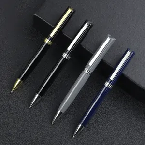 Professional Manufacture Luxury Metallic Ball Pen Colorful Metal Ballpoint Custom Pen with Logo