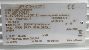 R47 22kW DRN100LS4 230400V 1450RPM I1927 PLC คอนโทรลเลอร์ต้นฉบับใหม่ - Product Image 3