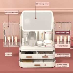Cosmetic <strong>Storage</strong> Box Organizer Organizer Box <strong>Storage</strong> <strong>Plastic</strong> Transparent <strong>Storage</strong> Boxes <strong>Bins</strong> - Product Image 3
