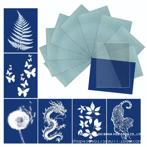 Cross-border A6 Blueprint <strong>Paper</strong> 20 Sheets Sun Printing DIY Handmade Factory Wholesale Art Portfolio Creation Cyanotype Wall Art - Product Image 5