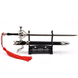 Japonés clásico Anime <span class=keywords><strong>destino</strong></span> papel Joan White juguete espada llavero Metal artesanía 22cm Flick botón fabricantes en Stock - Product Image 4