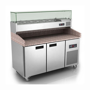 Under Counter Refrigerator Freezer Commercial Air <b>Cooled</b> No Frost Stainless Steel for Pizza Preparation and Salad <b>Bar</b> Pizza1 Pre - Product Image 5