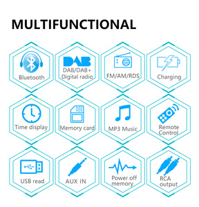 M4 1 DIN Xe Stereo Tai Nghe Không Dây Dab/Rds/FM/Bt/SD/TF Thẻ Xe <span class=keywords><strong>MP3</strong></span> MP5 Đài Phát Thanh Kỹ Thuật Số Phương Tiện Truyền thông Receiverplayer Stereo - Product Image 5