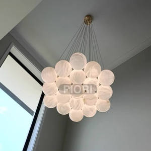 Đèn chùm pha lê Alabaster nhiều bóng kiểu dáng mới, phù hợp cho phòng khách biệt thự, nhà hàng, phòng ăn - Product Image 5