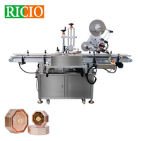 Machine automatique d'étiquetage et de scellage de ruban adhésif pour boîtes en plastique, pots et bocaux, avec applicateur d'étiquettes à surface plate autocollante simple face