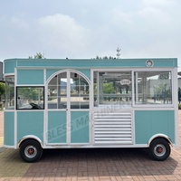 Prix bon marché Mini remorque mobile de chariot de restauration rapide de crème glacée de HotDog de rue avec des roues petit camion de nourriture à vendre aux États-Unis
