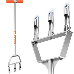 Aireador <span class=keywords><strong>Manual</strong></span> <span class=keywords><strong>de</strong></span> Césped con Púas, Herramienta Resistente para Airear el Suelo del Césped, Jardín y Patio - Product Image 1