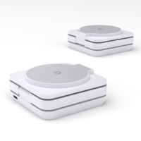 Pengisi Daya Nirkabel 3 in 1 dengan Bahan PC, Lipat, Daya Hisap Magnetik, Output 15W, Pengisian Cepat untuk Earphone, Tempat Smart Watch