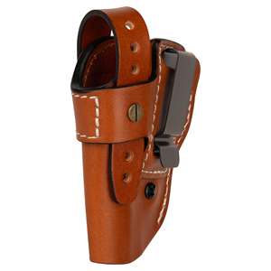 Funda de cuero premium OWB para revólveres de calibre pequeño de 2 a 2.25 pulgadas, hecha a mano, marrón, para equipo táctico, para mano derecha/izquierda, OWB J Fram - Product Image 4