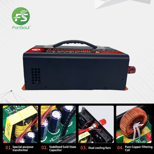 Inversor <span class=keywords><strong>de</strong></span> Onda Sinusoidal Pura Fonsoul 24V-220V 10000W <span class=keywords><strong>para</strong></span> Uso Doméstico y Automotriz, <span class=keywords><strong>Convertidor</strong></span> <span class=keywords><strong>de</strong></span> CC/CA <span class=keywords><strong>de</strong></span> Alta Eficiencia 50/60Hz - Product Image 4
