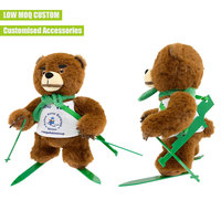 OEM ODM Jouet en peluche animal sous licence IP, Ours en peluche de dessin animé personnalisé avec LOGO et T-shirt, Mascottes en peluche pour événements