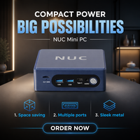 Mini PC de jeu ultra-puissant 32 Go DDR5 WiFi 6 BT 5.2 USB4 HDMI, ordinateur compact universel avec 5 prises (AU, US, EU, JP, UK)