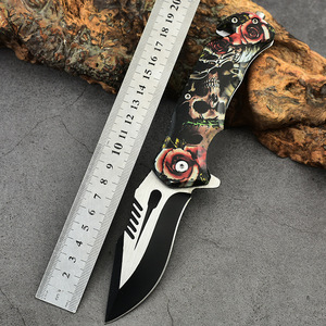 Coltello di salvataggio di sopravvivenza stampato 3D personalizzato con lama in acciaio inossidabile manico in plastica da caccia e campeggio - Product Image 2