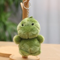 Pendentif breloque populaire en peluche, petit animal mignon de la taille d'une paume (renard, éléphant, dinosaure), pour décoration de sac et porte-clés