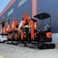 Mini pelle compacte de 1,5 tonne, moteur Kubota, norme EPA Euro 5, pour travaux routiers et municipaux, vente directe du fabricant