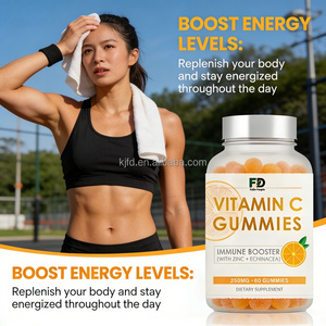 Permen Kunyah Vitamin C Zinc Echinacea, 250mg Penguat Imunitas, Rasa Jeruk Alami Bebas Gluten, 60 Buah untuk Dewasa & Remaja - Product Image 4