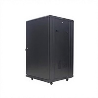 Kabinet Server Jaringan Tipe Lantai Profesional Warna Hitam dari Baja SPCC untuk Solusi Penyimpanan IT Kantor