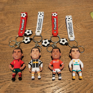 Nuevo Llavero de Silicona y Metal con Diseño de Anime de los Equipos de Fútbol Portugueses Real Madrid, Juventus y Manchester, Modelo MJ V-183, Duradero, para Llaves de Coche - Product Image 3