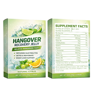 Gelatina Electrolítica para el Alivio <span class=keywords><strong>de</strong></span> la Resaca, Repone Electrolitos Rápidamente, Alivia el <span class=keywords><strong>Dolor</strong></span> <span class=keywords><strong>de</strong></span> <span class=keywords><strong>Cabeza</strong></span>, la Fatiga y las Náuseas Después <span class=keywords><strong>de</strong></span> Beber, Apoya la Recuperación - Product Image 5
