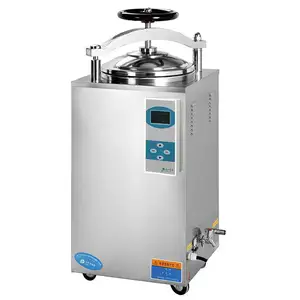 Pantalla digital Esterilizador de vapor de presión vertical Instrumentos quirúrgicos 75L Esterilizador de autoclave automático vertical