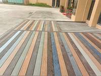 PE coextrusion palissandre teck extérieur WPC anti-UV durable semblable bois grain délicat plancher extérieur pont