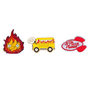 Pin esmaltado de Anime Burning Bus <span class=keywords><strong>Calcifer</strong></span> - Product Image 1