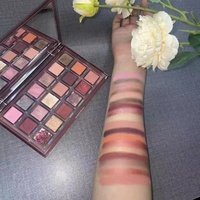Palette de fards à paupières scintillants vegan à haute pigmentation, personnalisable avec votre propre marque, 18 couleurs, vente en gros