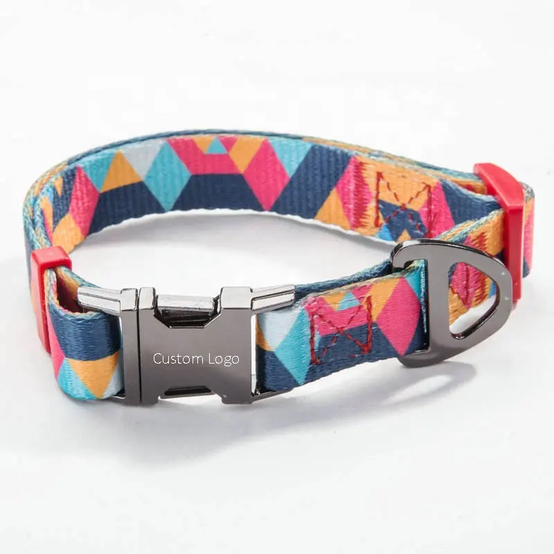 Fabricante de China de lujo Popular diseñador de Nylon Durable perro Collar y correa