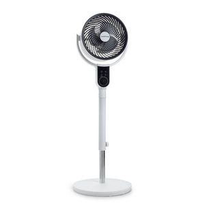 Ventilador de Pedestal Redondo de Plástico Eléctrico Digital con Control Remoto y Función de Oscilación para Uso en el Hogar y la Oficina - Product Image 1