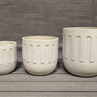 Maceta Moderna de Alta Calidad con Dimensiones Personalizadas, Maceta Grande Esmaltada, Ecológica, con Orificio de Drenaje, para Hogar, Jardín y Suelo