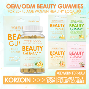 Gomitas de Colágeno Blanqueadoras con Mezcla de Fresa de Marca Privada, con Biotina, <span class=keywords><strong>Vitamina</strong></span> C y Glutatión, con Sabor Tropical Delicioso - Product Image 4