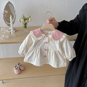 Manteau décontracté imprimé pour filles, automne, style occidental, mignon, oreille de lapin, petit <span class=keywords><strong>mois</strong></span>, veste en coton style princesse - Product Image 5