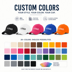 Custom Logo 6-Panel Baseball Cap Unisex Classic Everyday Adjustable Cotton Sun <b>Hat</b> Wholesale 11 Colors White Ebony - Product Image 3