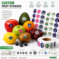 Etiquetas Personalizadas para Frutas, Etiquetas con Logotipo para Productos, Etiquetas de Código de Barras PLU de Grado Alimenticio para Verduras, para Empaquetado de Frutas Frescas