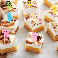 10 pièces ABS forme animale boîte à Bento créative fourchette à fruits Sandwich pain étiquette décorative pour pique-nique Mini Portable Durable fourchette alimentaire