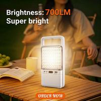 Lanterne de camping LED portable 4000 mAh, longue durée, 700 LM, haute luminosité, rechargeable, lampe de secours LED portative pour l'extérieur