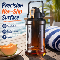 Bouteille d'hydratation réutilisable modeste 2L Longstar OEM sans BPA, étanche, écologique, avec bouchon à boire directement et corde pour adultes
