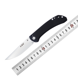 มีดพับ <span class=keywords><strong>Sanrenmu</strong></span> 9165 รุ่นขายดีที่สุด กันลื่น G10 สำหรับตั้งแคมป์ ล่าสัตว์ พกพา EDC มีดพกยุทธวิธีเอาตัวรอด - Product Image 1