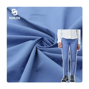 Pantaloni in crêpe Taslan impermeabili con elastico di trama 95% in Nylon 5% tessuto Spandex per usura elasticizzata all'aperto