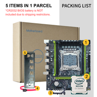 Nouvelle carte mère PANDL X99-P4 pour PC de bureau, ensemble combiné Intel Xeon E5 2680 V4, kit carte mère X99 avec RAM DDR4 ECC 2680v4