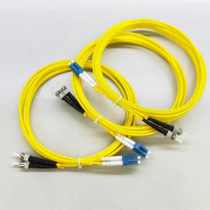 Cable de Fibra Óptica Monomodo Dúplex LC/UPC a ST/UPC, Cable Óptico LSZH de 3.0mm, Cable de Conexión de Fibra LC-ST - Product Image 2