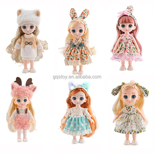 子供のための最新6インチ柔らかいドレスアップクラフト素敵な赤ちゃん関節人形 - Product Image 3