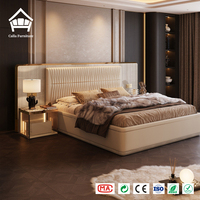 Luxuriöses Modernes Wohnmöbel-Set Kingsize-Hauptbett Kompletter Einzigartiger Anpassungsservice für Hochwertige Villen-Inneneinrichtung