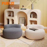 Nouveau produit 2026 : Fauteuil de salon moderne, canapé de loisirs en tissu durable pour la maison, fauteuil Hippopotame en peau de mouton pour la détente