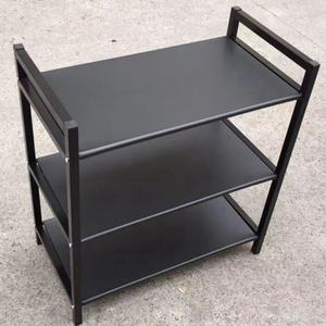 Chariot de service mobile de style industriel en acier carbone pour cuisine et salle à manger - Product Image 5