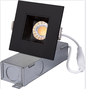 Đèn LED Âm Trần Âm Trần Mỏng Hình Vuông 5CCT Chống Lóa Sâu Màu Đen Trơn 2 Inch Đèn LED Âm Trần Siêu Mỏng Chống Chói - Product Image 1