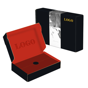 Custom Luxury Carton Cut Cardboard Black Shipping Branded Carton Box Nails Package Large Shipping Box