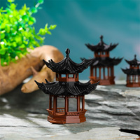 Excellent rapport qualité-prix : Mini-pavillon chinois pour table de bureau, paludarium, formation de roche, aquarium, micro-paysage, patio, penjing